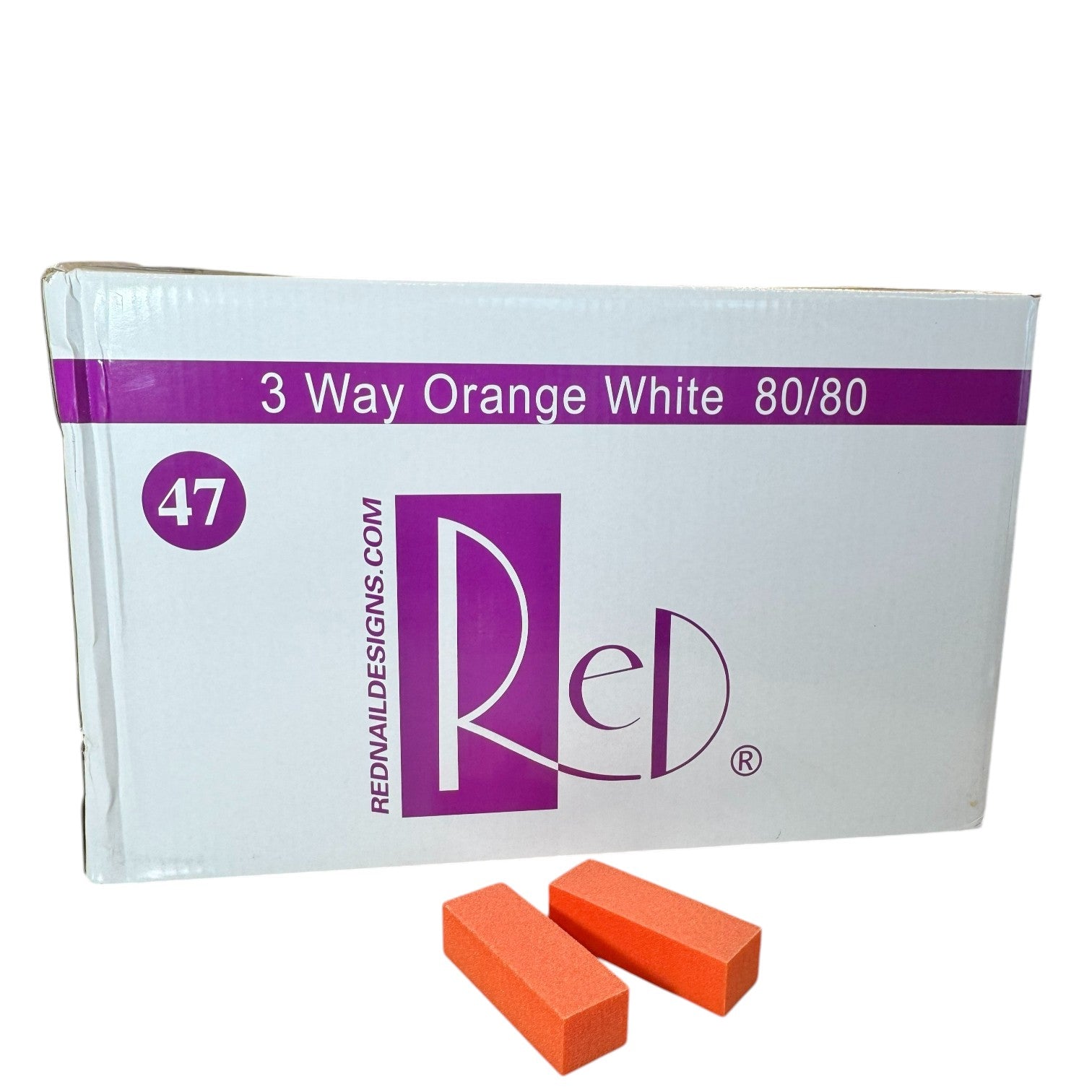 3-Way Buffer - Orange 80/80 Grit, Case 500 PCS